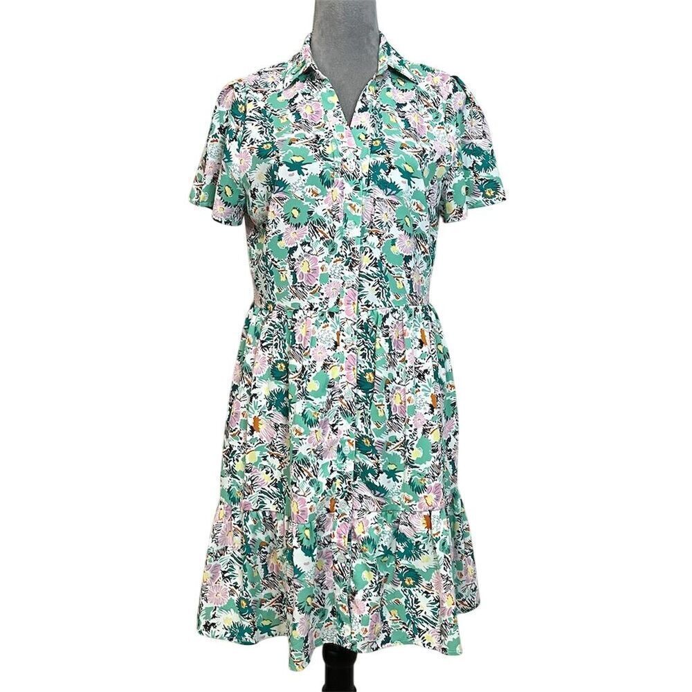 Lili Sidonio Women's Floral Mini Dress M Spring Summer Beach